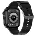 GE52 Smartklokke med pulsmåler - Silikonrem - Svart