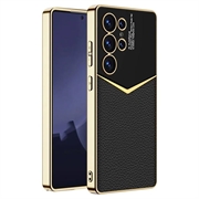 Samsung Galaxy S25 Ultra GKK Elektroplatert Hybrid-deksel - Svart