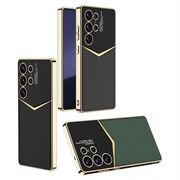 Samsung Galaxy S25 Ultra GKK Elektroplatert Hybrid-deksel - Svart