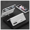 GKK Magnetic Fold Samsung Galaxy Z Fold3 5G Hybrid-deksel - Sølv