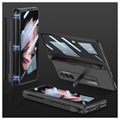 GKK Magnetic Fold Samsung Galaxy Z Fold3 5G Hybrid-deksel med Penn Slot - Svart