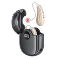 GM-362 RIC oppladbart høreapparat for eldre - beige / svart
