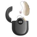 GM-362 RIC oppladbart høreapparat for eldre - beige / svart