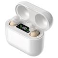 GM-912T Ergonomiske CIC-høreapparater med ladeboks - beige / hvit