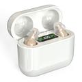 GM-912T Ergonomiske CIC-høreapparater med ladeboks - beige / hvit