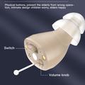 GM-912T Ergonomiske CIC-høreapparater med ladeboks - beige / hvit