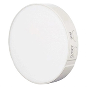 GODOX LR15Bi rund LED-lampe - 2800K-6500K, magnetfeste, USB-C - hvit