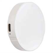 GODOX LR15Bi rund LED-lampe - 2800K-6500K, magnetfeste, USB-C - hvit