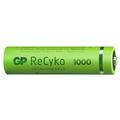 GP ReCyko 1000 oppladbare AAA-batterier 950mAh med plastboks - 4 stk.