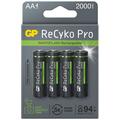 GP ReCyko Pro PhotoFlash Oppladbare AA-batterier 2000mAh - 4 stk.