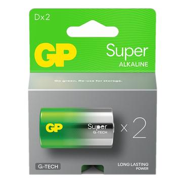 GP Super G-Tech LR20/D-batterier - 2 stk.