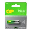 GP Super G-Tech LR6/AA alkaliske batterier - 4 stk.
