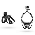 GP197 Justerbar brystrem til hundesele for actionkamera - svart