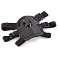 GP197 Justerbar brystrem til hundesele for actionkamera - svart