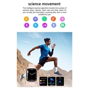 GT21 Smartklokke med 1.75" HD-skjerm - Puls- og EKG-måler, IP67