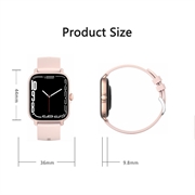 GT21 Smartklokke med 1.75" HD-skjerm - Puls- og EKG-måler, IP67