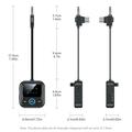 GT83 Bluetooth 6.0 lydsender/-mottaker for bil, fly og TV - USB-C/3.5mm - svart