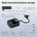 GT83 Bluetooth 6.0 lydsender/-mottaker for bil, fly og TV - USB-C/3.5mm - svart