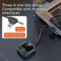 GT83 Bluetooth 6.0 lydsender/-mottaker for bil, fly og TV - USB-C/3.5mm - svart