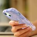 Stylish Gradient iPhone 14 Plus Hybrid-deksel - Marmor - Lilla
