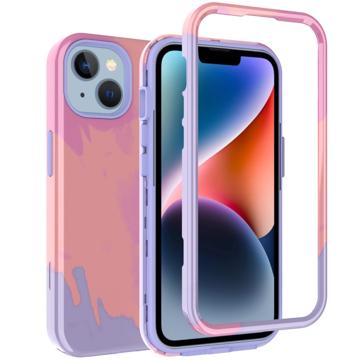 Stylish Gradient iPhone 14 Plus Hybrid-deksel - Oransje