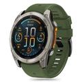 Garmin Fenix 5X/5X Plus/6X/6X Pro/7X/8 Tech-Protect Silikon line stropp - 51mm - militærgrønn