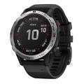 Garmin Fenix 6/6 Pro-klokke med ramme i rustfritt stål - sølv