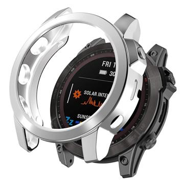 Garmin Fenix 7X/7X Solar Electroplated TPU-deksel - Sølv