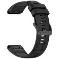 Garmin Fenix 8 Soft Silikon Strap - 51mm - Svart grå