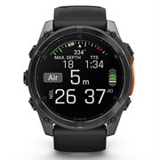 Garmin Fenix 8 Sports Smartwatch - 51mm - Svart / skifergrå