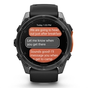 Garmin Fenix 8 Sports Smartwatch - 51mm - Svart / skifergrå