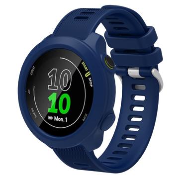Garmin Forerunner 158 Erstatnings Silikonstropp med Integrert Ramme - Blå