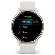 Garmin Vivoactive 5 Fitness Smartwatch - Elfenben / Creme gull