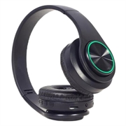 Gembird BHP-LED-01 Trådløse hodetelefoner med LED-lys - svart