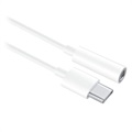 Huawei CM20 USB-C / 3.5mm Kabel Adapter 55030086 - Bulk - Hvit
