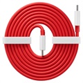OnePlus Warp Charge USB Type-C Kabel 5481100048 - 1.5m - Rød / Hvit