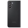 Samsung Galaxy S21 5G LED View Deksel EF-NG991PBEGEE (Bulk Tilfredsstillende) - Svart