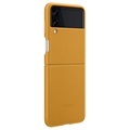 Samsung Galaxy Z Flip3 5G Lær Deksel EF-VF711LYEGWW - Mustard