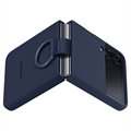 Samsung Galaxy Z Flip4 Silikondeksel med Ring EF-PF721TNEGWW - Navy