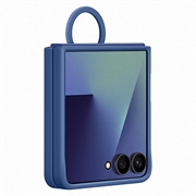 Samsung Galaxy Z Flip7 Silikondeksel med Ring EF-PF766TNEGWW - Blå