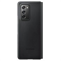 Samsung Galaxy Z Fold2 5G Flip Lær Deksel EF-FF916LBEGEU