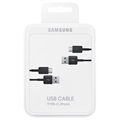 Samsung USB-A / USB-C Kabel EP-DG930MBEGWW - 1.5m - 25W - 2 Stk. - Svart