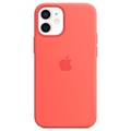 iPhone 12 Mini Apple Silikondeksel med MagSafe MHKP3ZM/A - Rosa Sitrus