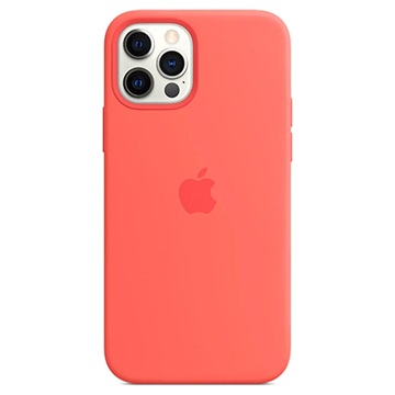 iPhone 12/12 Pro Apple Silikondeksel med MagSafe MHL03ZM/A - Rosa Sitrus