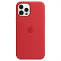 iPhone 12/12 Pro Apple Silikondeksel med MagSafe MHL63ZM/A - Rød