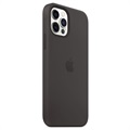 iPhone 12/12 Pro Apple Silikondeksel med MagSafe MHL73ZM/A - Svart
