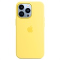iPhone 13 Pro Apple Silikondeksel med MagSafe MN663ZM/A - Sitronskall