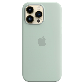 iPhone 14 Pro Apple Silikondeksel med MagSafe MPTL3ZM/A - Sølvrosett