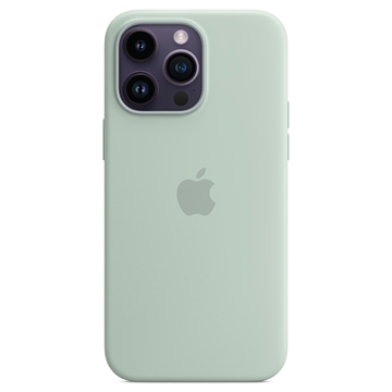 iPhone 14 Pro Max Apple Silikonskal med MagSafe MPTY3ZM/A - Sølvrosett