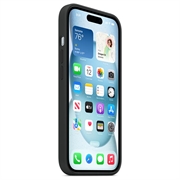 iPhone 15 Apple Silikonskal med MagSafe MT0J3ZM/A - Svart